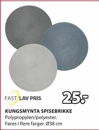 JYSK Kungsmynta spisebrikke tilbud