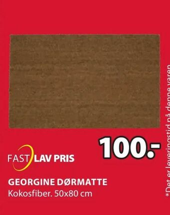 JYSK Georgine dørmatte tilbud