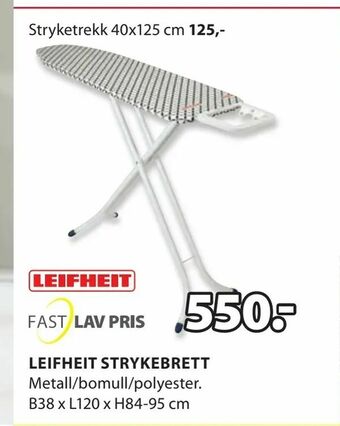 JYSK Leifheit strykebrett tilbud