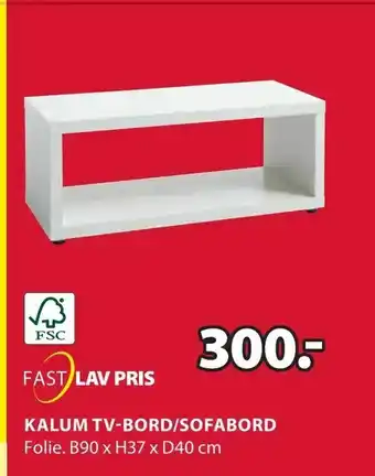 JYSK Kalum tv-bord/sofabord tilbud