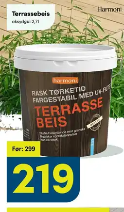 Maxbo Terrassebeis tilbud