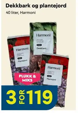 Maxbo Harmoni Dekkbark og plantejord tilbud
