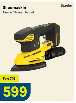 Maxbo Stanley Slipemaskin tilbud