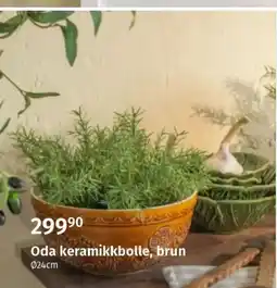 Nille Oda keramikkbolle, brun tilbud