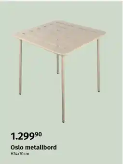 Nille Oslo metallbord tilbud