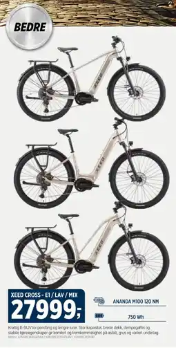 Sport 1 XEED Cross-e1/ lav / mix tilbud