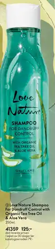 Oriflame Love Nature Shampoo For Dandruff Control with Organic Tea Tree Oil & Aloe Vera tilbud
