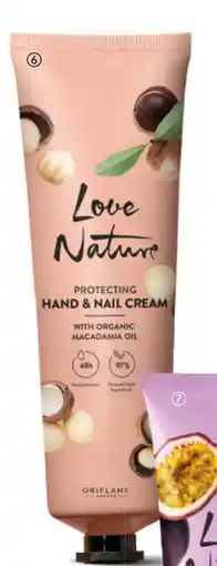 Oriflame Love Nature Protecting Hand & Nail Cream with Organic Macadamia Oil tilbud