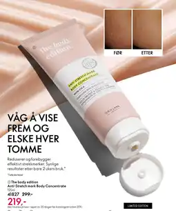 Oriflame The body edition Anti-Stretch mark Body Concentrate tilbud