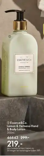 Oriflame Essense&Co. Lemon & Verbena Hand & Body Lotion tilbud