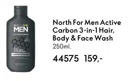 Oriflame North For Men Active Carbon 3-in-1 Hair, Body & Face Wash tilbud