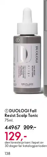 Oriflame DUOLOGI Fall Resist Scalp Tonic tilbud