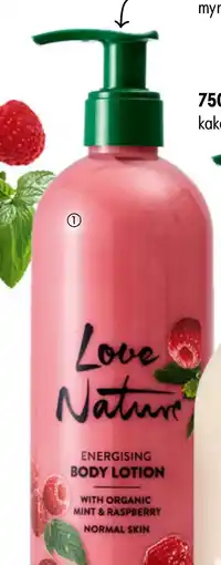 Oriflame Love Nature Energising Body Lotion with Organic Mint & Raspberry tilbud