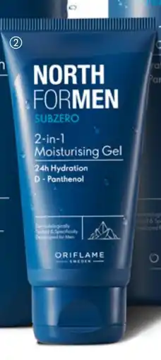 Oriflame North For Men Subzero 2-in-1 Moisturising Gel tilbud