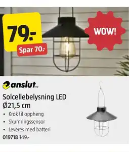 Jula Solcellebelysning LED 021,5 cm tilbud