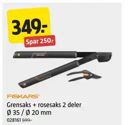 Jula Grensaks + rosesaks 2 deler Ø 35 / Ø 20 mm tilbud