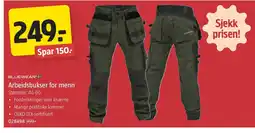 Jula Arbeidsbukser for menn tilbud