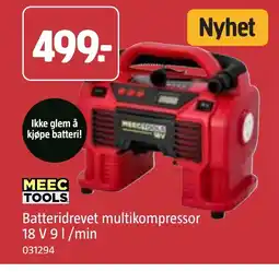 Jula Batteridrevet multikompressor 18 V 9 l/min tilbud