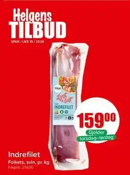 Spar Indrefilet tilbud