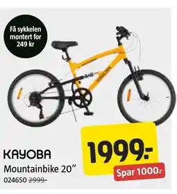 Jula KAYOBA Mountainbike 20" tilbud