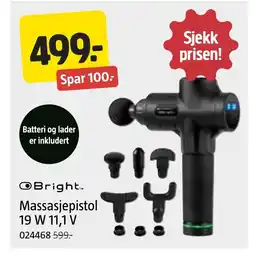 Jula Massasjepistol 19 W 11,1 V tilbud