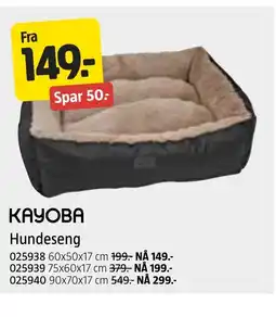 Jula KAYOBA Hundeseng tilbud