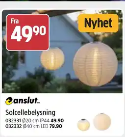 Jula Solcellebelysning tilbud