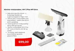Clas Ohlson Kärcher vindusvasker, WV 2 Plus NP Extra tilbud