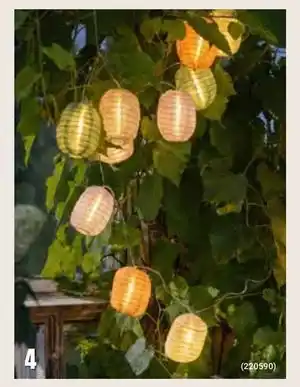 Lyslenke rislamper solcelle