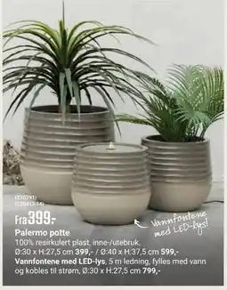 Europris Vannfontene med LED-lys tilbud