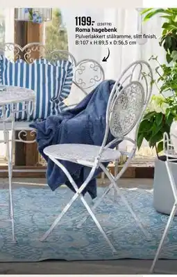 Europris Roma hagebenk tilbud