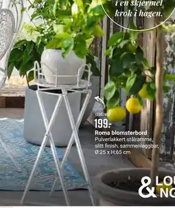 Europris Roma blomsterbord tilbud