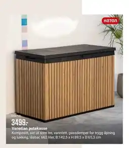 Europris Venetian putekasse tilbud