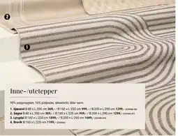 Europris Inne-/utetepper Sjøsand tilbud