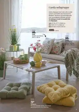 Europris Garda sofagruppe tilbud