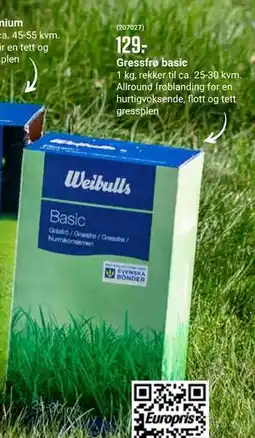 Europris Gressfrø basic tilbud