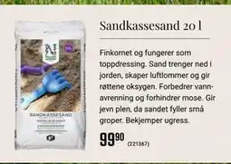 Europris Sandkassesand 20 l tilbud