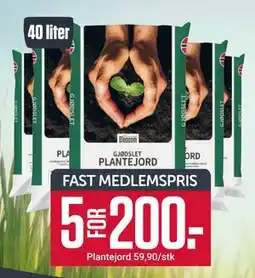 Europris Plantejord, Medlemspris tilbud