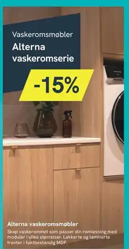 Bademiljø Alterna vaskeromsmøbler tilbud