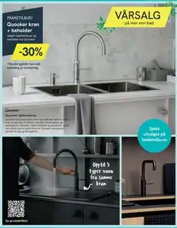 Bademiljø Quooker kjøkkenkran tilbud