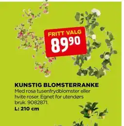 jem & fix KUNSTIG BLOMSTERRANKE tilbud