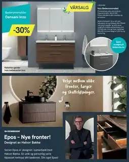 Bademiljø Inzo Baderomsmøbel tilbud