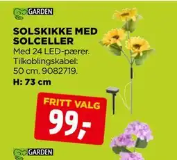 jem & fix SOLSKIKKE MED SOLCELLER tilbud