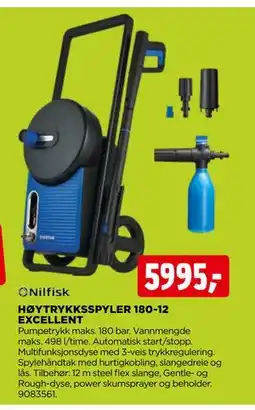jem & fix HØYTRYKKSSPYLER 180-12 EXCELLENT tilbud