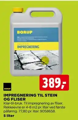 jem & fix IMPREGNERING TIL STEIN OG FLISER tilbud