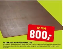 jem & fix TILHENGER RENOVERINGSPLATE tilbud