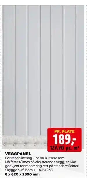 jem & fix VEGGPANEL tilbud