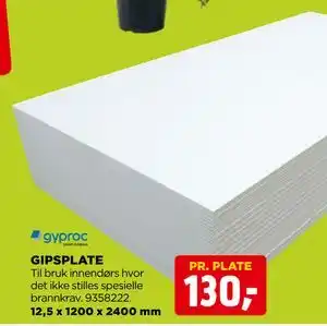 jem & fix GIPSPLATE tilbud