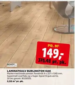 jem & fix LAMINATGULV BURLINGTON OAK tilbud