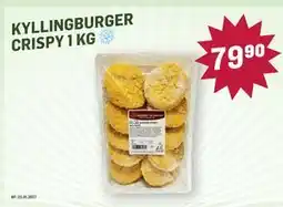 Holdbart KYLLINGBURGER CRISPY 1 KG tilbud